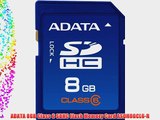 ADATA 8GB Class 6 SDHC Flash Memory Card ASDH8GCL6-R