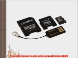 Kingston Mobility Kit - 16 GB microSDHC Flash Memory Card with SD and miniSD Adapters   USB