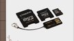 Kingston Mobility Kit - 16 GB microSDHC Flash Memory Card with SD and miniSD Adapters   USB