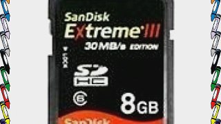 SanDisk Extreme 30MB/s Edition High Performance Card - Flash memory card - 8 GB - Class 10