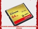 SanDisk Extreme 64GB Compact Flash Memory Card UDMA 7 Speed Up To 120MB/s Frustration-Free