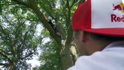 Levi LaVallee and Loctite Larry go for a Swing