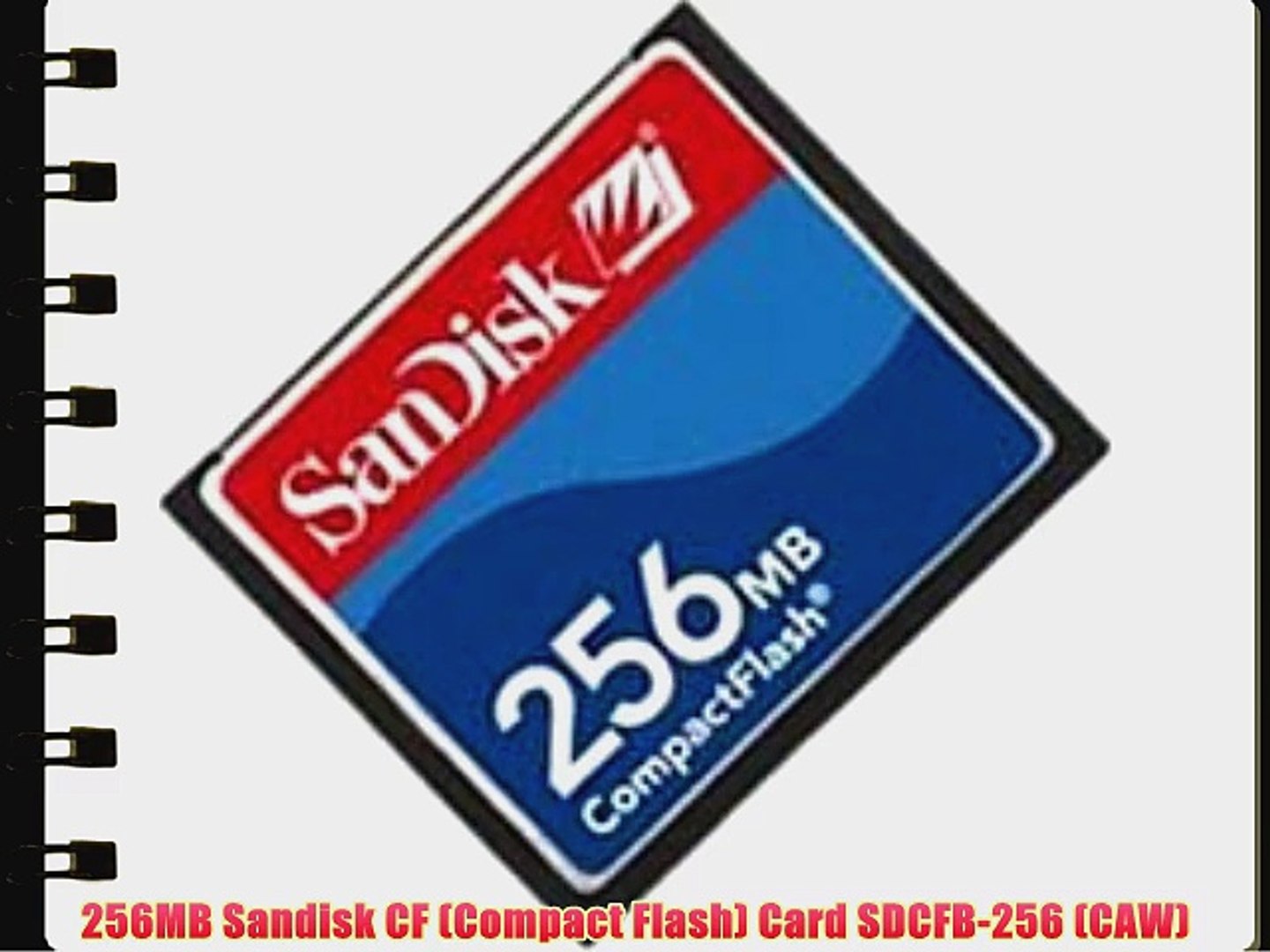Sandisk 256/ Mo Compact Flash Card