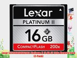 Lexar LCF16GBSBNA2002 Platinum II 16 GB CF 200x Memory Card (2-Pack)