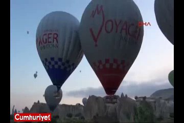 Kapadokya'da balon sert iniş yaptı: 8 turist yaralandı