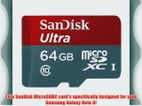 Professional Ultra SanDisk 64GB MicroSDXC Samsung Galaxy Note 3 card is custom formatted for