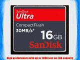 SanDisk 16GB ULTRA CF Memory Card 30MB/s 200x (SDCFH-016G-A11 USA Retail Package)