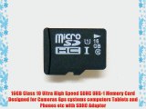 Zectron 16GB UHS-1 Micro Class 10 Memory Card for Canon PowerShot S3 IS