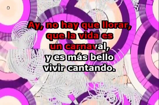 La Vida es un Carnaval (con letra) - Celia Cruz (Karaoke)