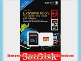 SanDisk EXTREME PLUS (80MB/S) Samsung Galaxy Note Edge 64GB MicroSDXC Card is Custom formatted