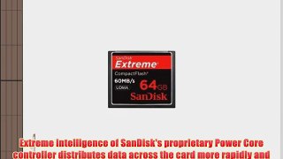 SanDisk Extreme CompactFlash 64 GB Memory Card 60MB/s SDCFX-064G-X46