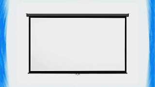 VonHaus 100-inch Widescreen Projector Screen (Manual Pull Down) - Home Theater/Cinema or Presentation