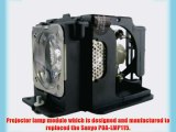 Sanyo POA-LMP115 replacement projector lamp bulb with housing - high quality replacement lamp