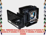 New - PANASONIC Rear projection TV Lamp for PT-52LCX16 PT-52LCX16-B PT-52LCX66 PT-56LCX16 PT-56LCX66