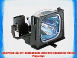 Electrified LCA-3111 Replacement Lamp with Housing for Philips Projectors