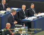 Nigel Farage am 20. Oktober 2010 im Europäischen Parlament (deutsche Untertitel)