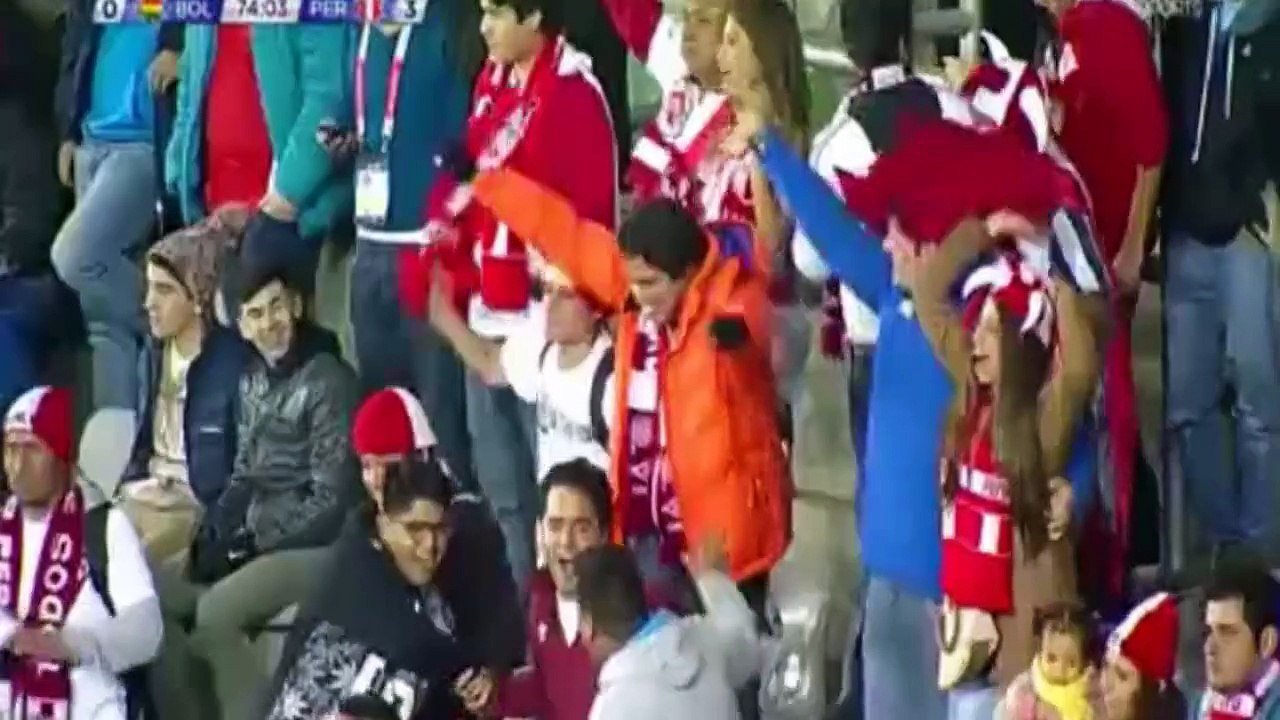 Goal of Paolo Guerrero Hattrick 0-3  Bolivia vs Peru 25/06/2015 Copa America