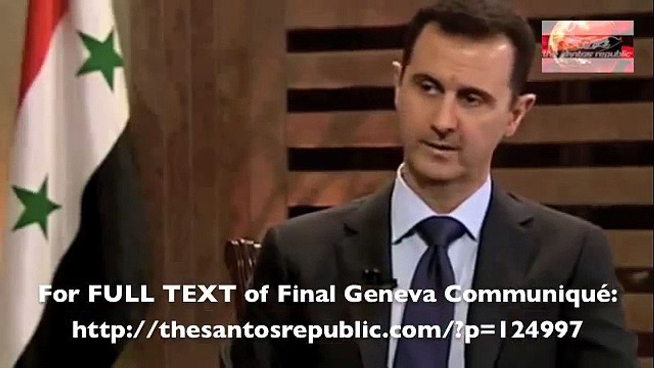 Syrian President Bashar al-Assad on Annan Plan: It's good, but USA, Saudi, Qatar want it to fail"