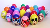 Many Play Doh Eggs Surprise Disney Princess Hello Kitty Minnie Mouse Thomas & Friends Cars 2