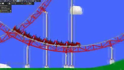 Algodoo - Triple Play - Looping Roller Coaster