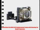 Electrified 65.J4002.001 Replacement Lamp with Housing for BenQ Projectors