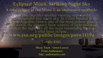 ESO Eclipsed Moon, Striking Night Sky. Panoramic view