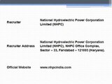 Various posts at National Hydroelectric Power Corporation Limited NHPC Jobs 2013