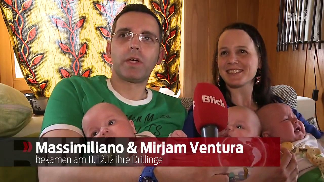 Drillinge: So meistert die Familie Ventura den Alltag