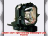 Electrified ELPLP21 Replacement Lamp with Housing for Epson Projectors