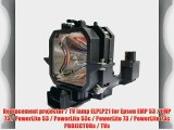 Replacement projector / TV lamp ELPLP21 for Epson EMP 53 / EMP 73 / PowerLite 53 / PowerLite