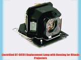 Electrified DT-00781 Replacement Lamp with Housing for Hitachi Projectors