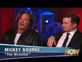 Mickey Rourke and Darren Aronofsky