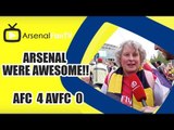 Arsenal Were Awesome!!  | Arsenal 4 Aston Villa 0 | FA Cup Final