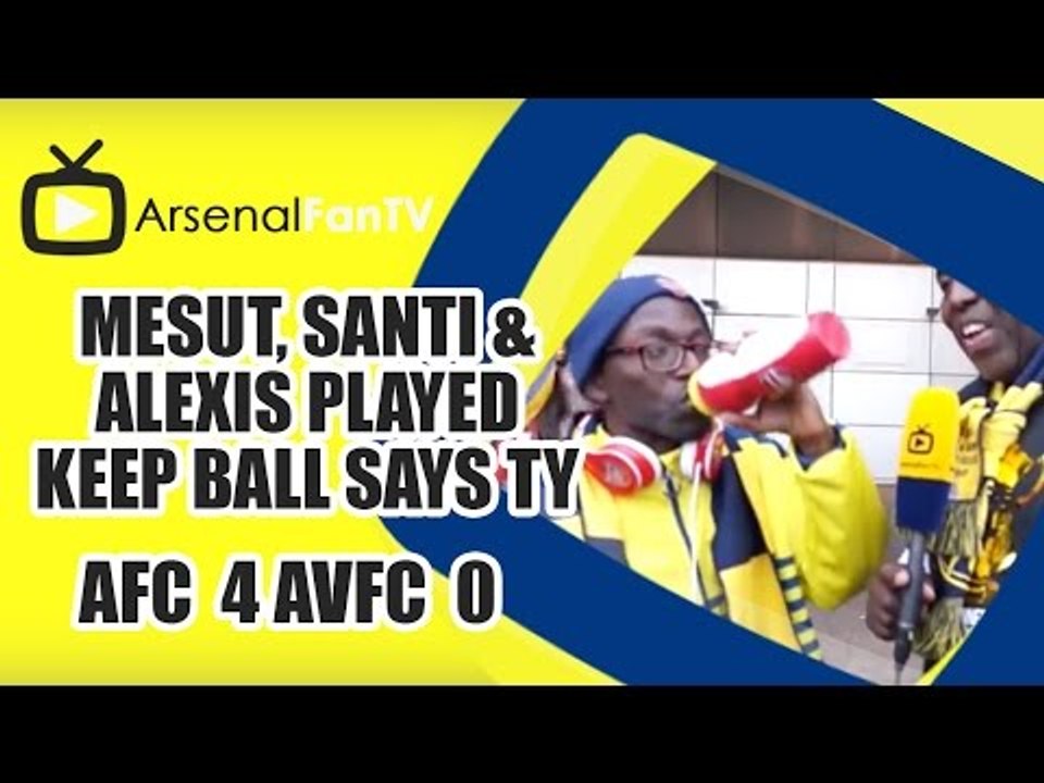 Mesut, Santi & Alexis Played Keep Ball says TY | Arsenal 4 Aston Villa 0 | FA Cup Final