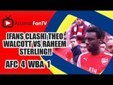[Fans Clash] Theo Walcott vs Raheem Sterling!! | Arsenal 4 West Brom 1