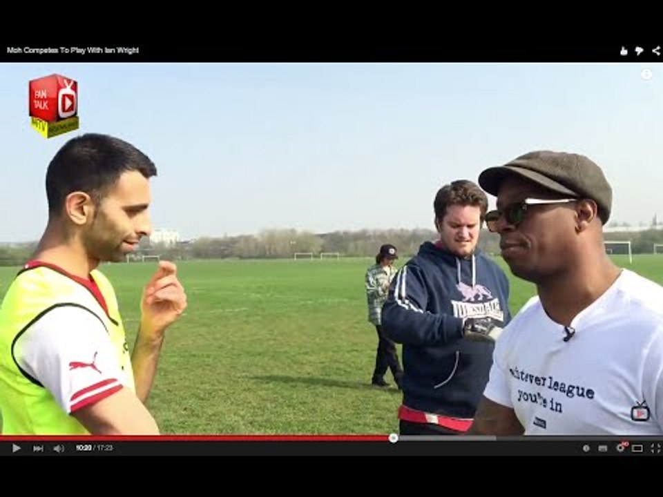 Moh Competes To Play With Ian Wright