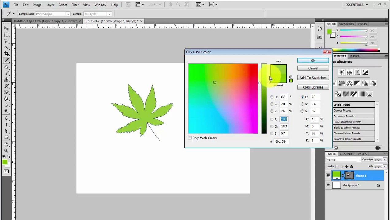 Tutorial : Make A Simple Logo in Photoshop