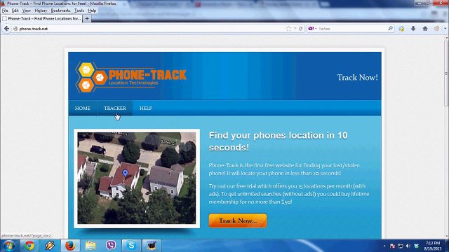 Phone Tracker - Find Any Cell Phones Location Only Using The Number!