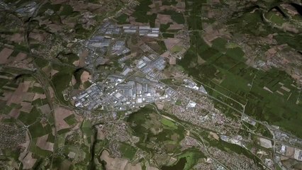 Zoom sur la zone industrielle Saint-Quentin-Fallavier