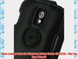 PDair Leather Case for Samsung Galaxy Nexus GT-i9250 - Flip Top Type (Black)