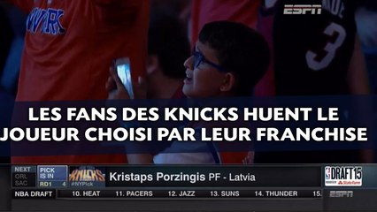 Les fans des Knicks huent le joueur choisi par leur franchise