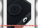 PDair Leather Case for Sony Ericsson Xperia X10 - Flip Type (Snap Button)(Black)