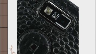 PDair Black Crocodile B41 Leather Case for Nokia E72