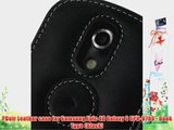 PDair Leather case for Samsung Epic 4G Galaxy S SPH-D700 - Book Type (Black)