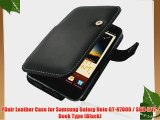 PDair Leather Case for Samsung Galaxy Note GT-N7000 / SGH-I717 - Book Type (Black)