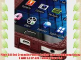PDair B41 Red Crocodile Pattern Leather Case for Samsung Galaxy S WiFi 5.0 YP-G70 / Galaxy