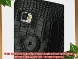 PDair B41 Black Crocodile Pattern Leather Case for Samsung Galaxy S WiFi 5.0 YP-G70 / Galaxy