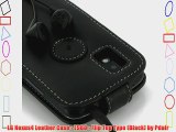 LG Nexus4 Leather Case - E960 - Flip Top Type (Black) by Pdair