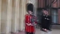 Queen Guard yelling at Invasive Tourist is Hilarious!! With real guns...