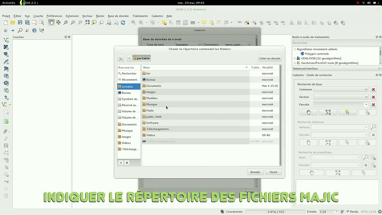 Fonctionnement du Plugin Cadastre pour QGIS 2.x